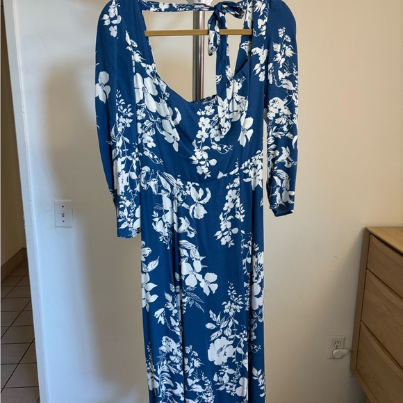 Reformation Mara Dress in Cyanotype - Picture 2 of 4